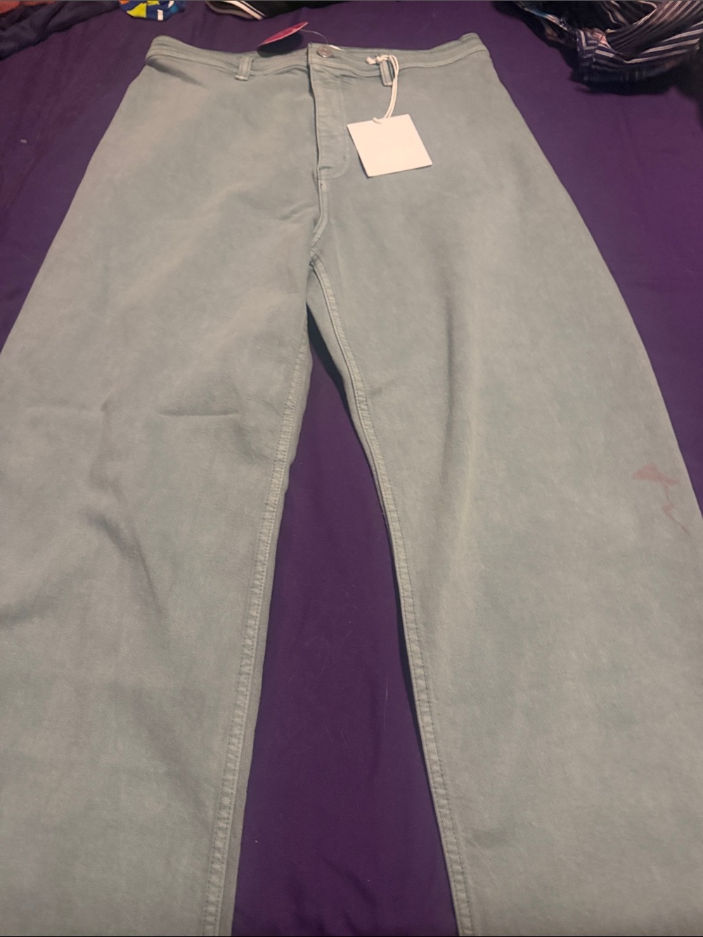 Pistola stained Light Sage Green Jeans -wide leg